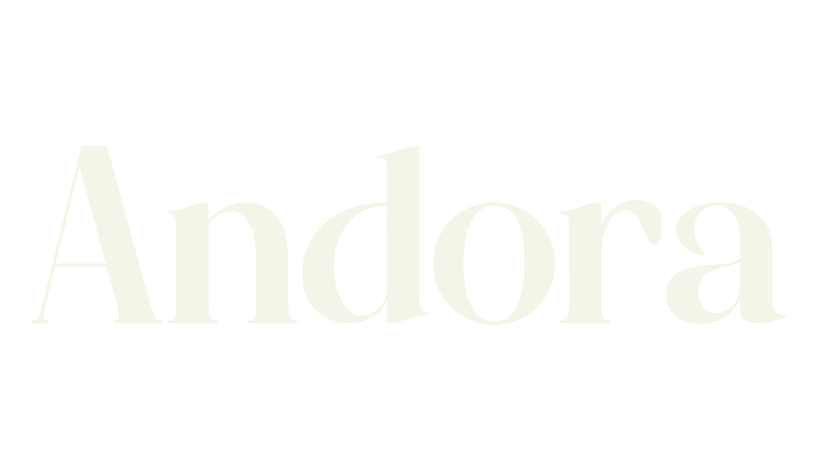 Andora, modern font preview