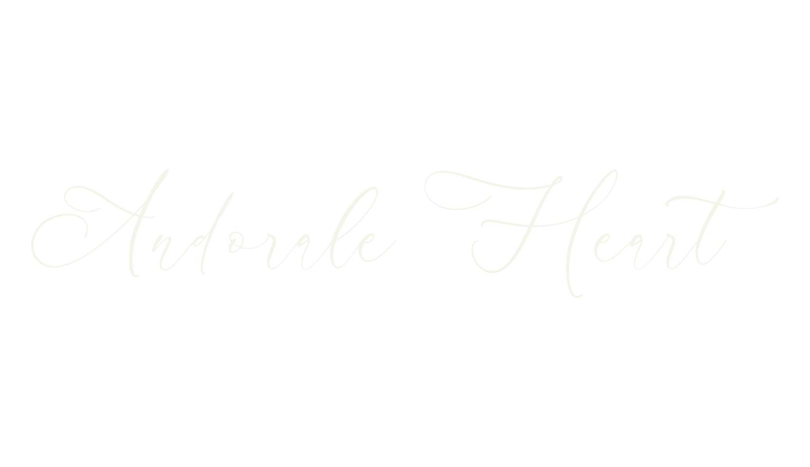 Andorale Heart, script font preview