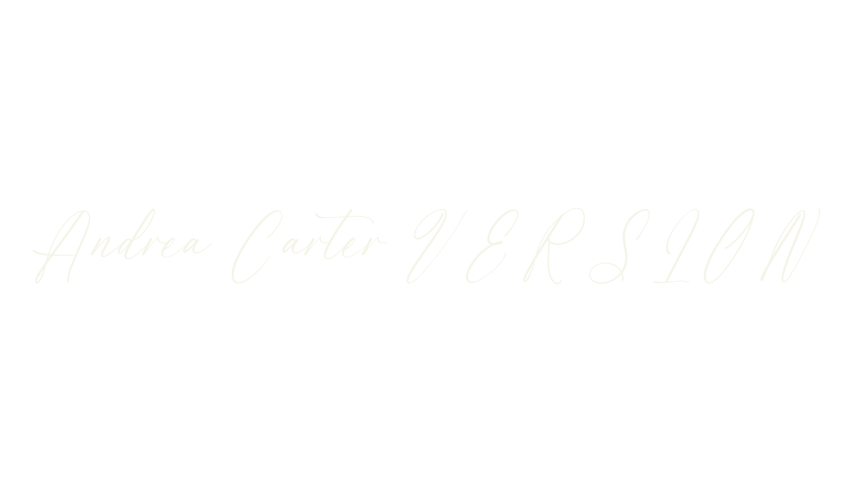 Andrea Carter VERSION, script font preview