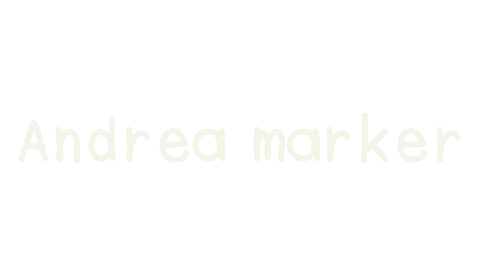 Andrea marker, handwriting font preview