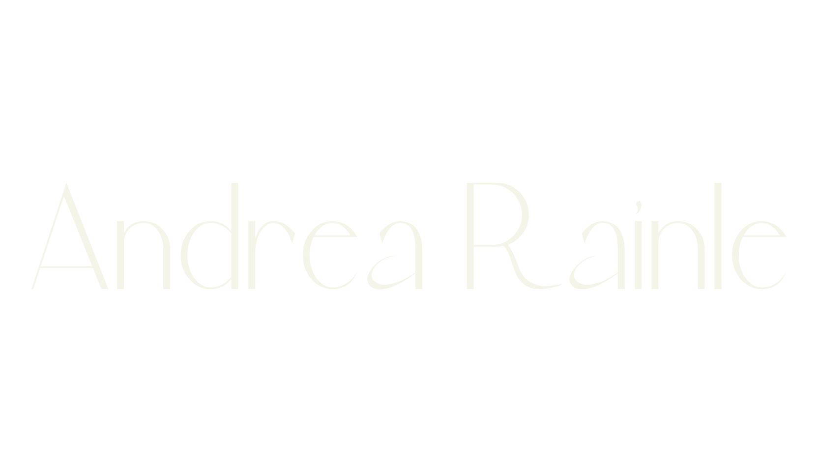 Andrea Rainle, fancy font preview