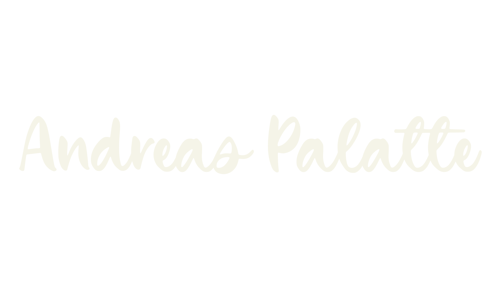 Andreas Palatte, cursive font preview