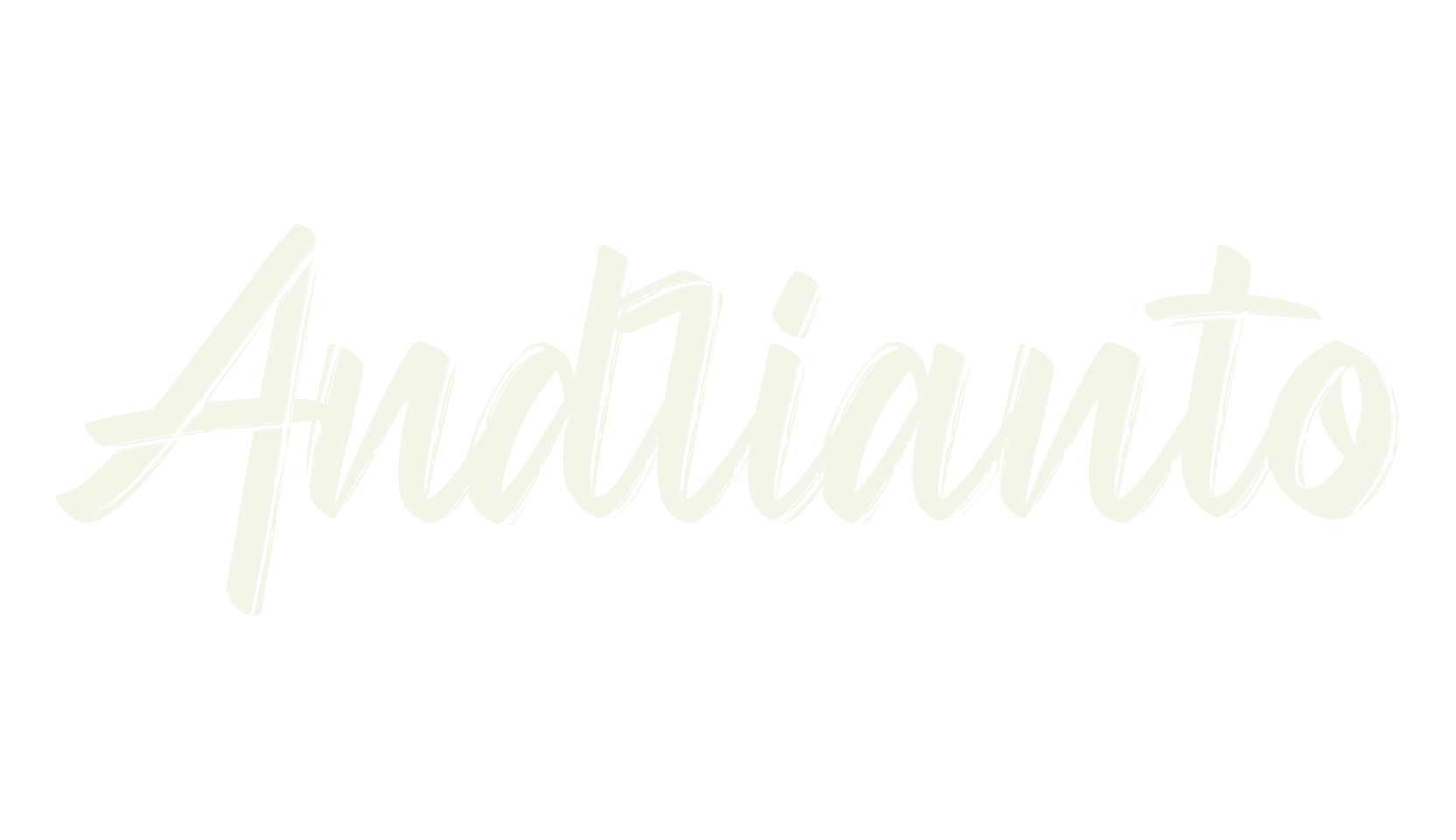 Andrianto, calligraphy font preview
