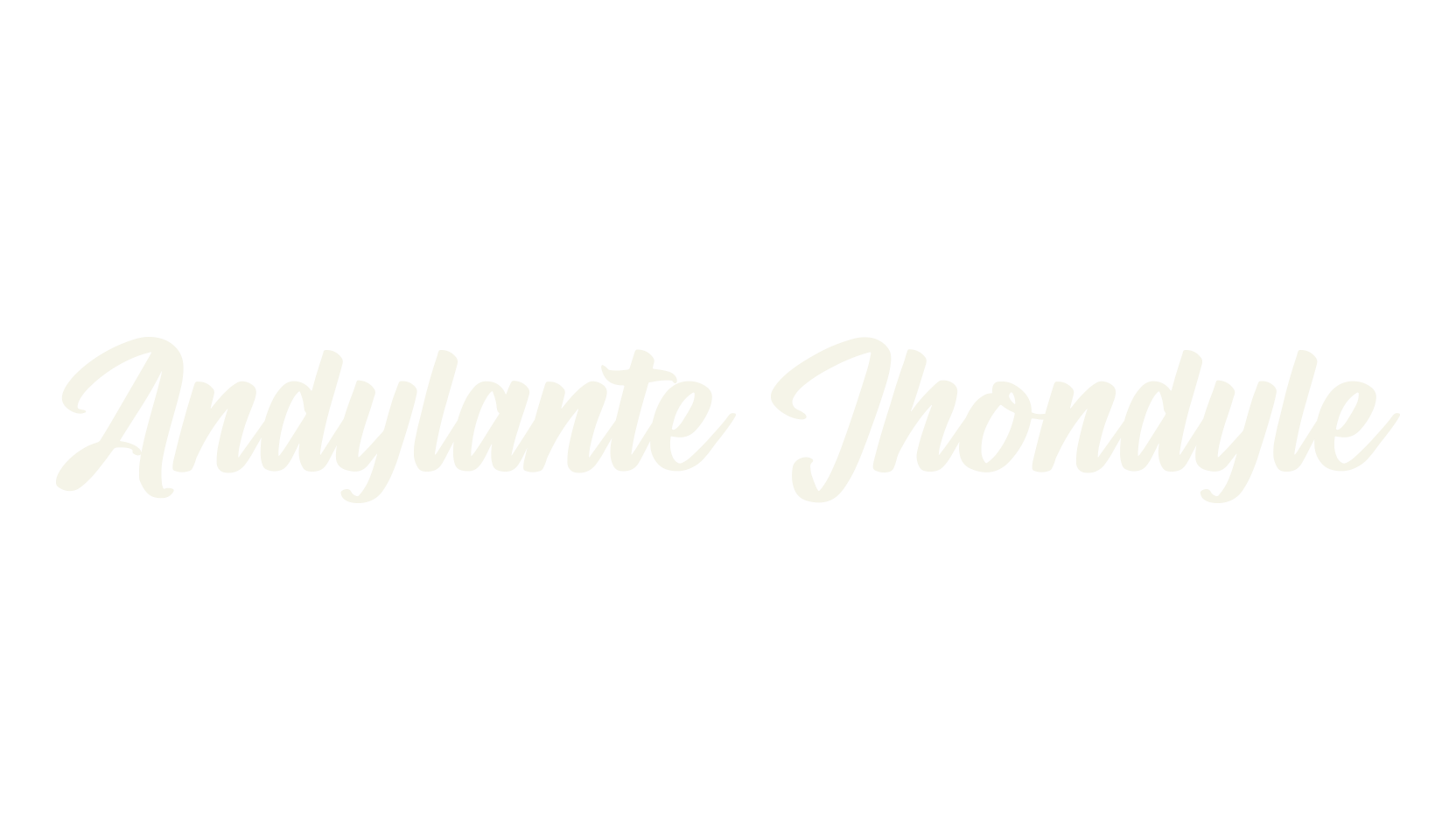 Andylante Jhondyle, script font preview