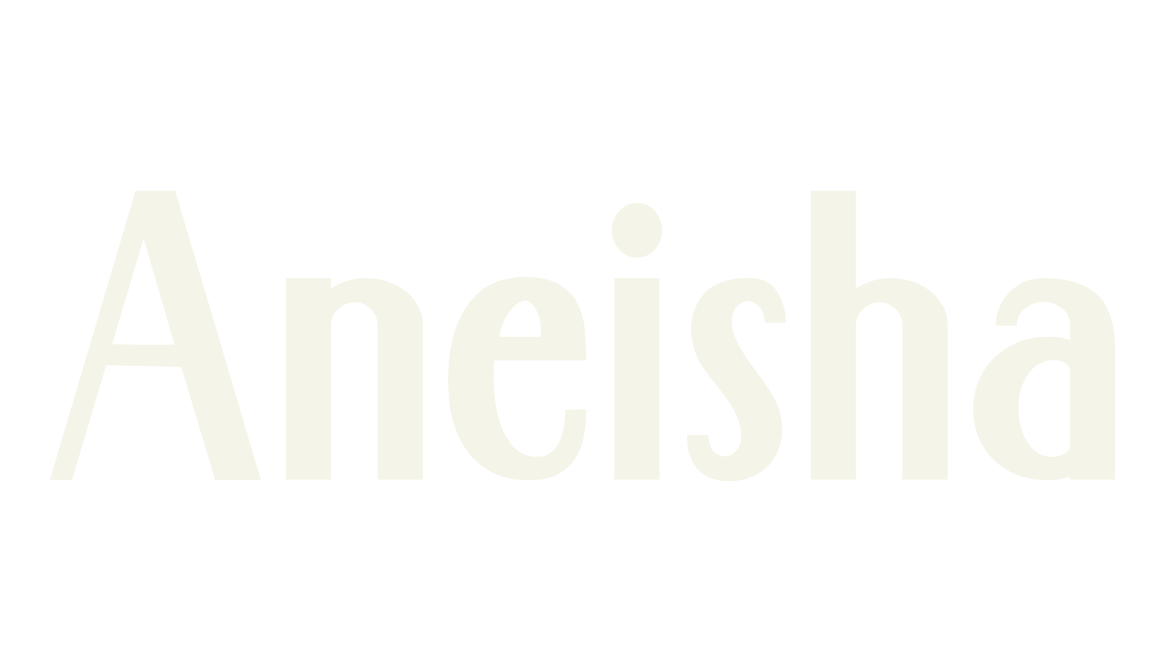 Aneisha, banner font preview