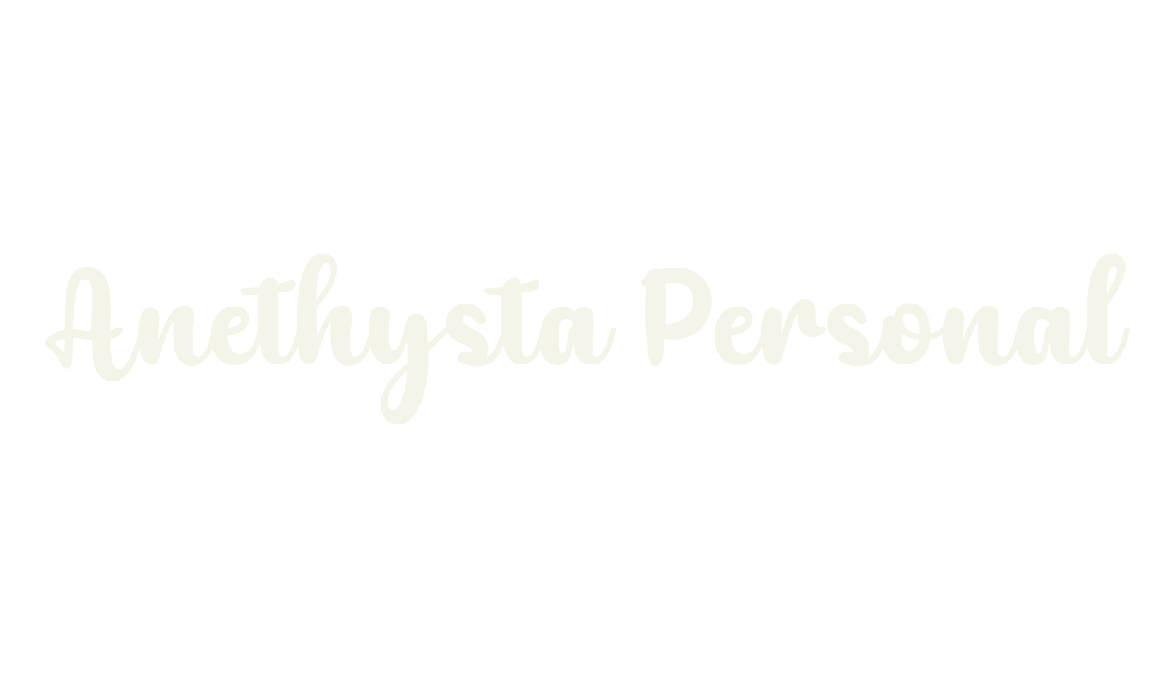 Anethysta Personal, handwriting font preview