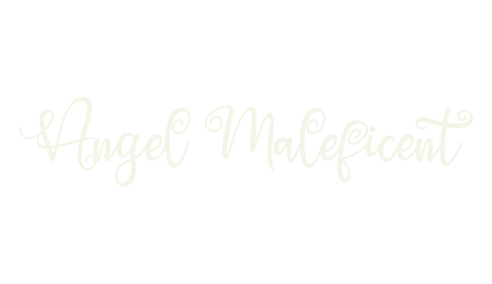 Angel Maleficent, lettering font preview