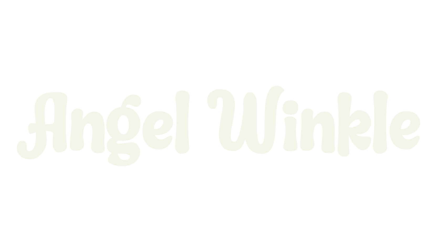 Angel Winkle, bubble letters font preview