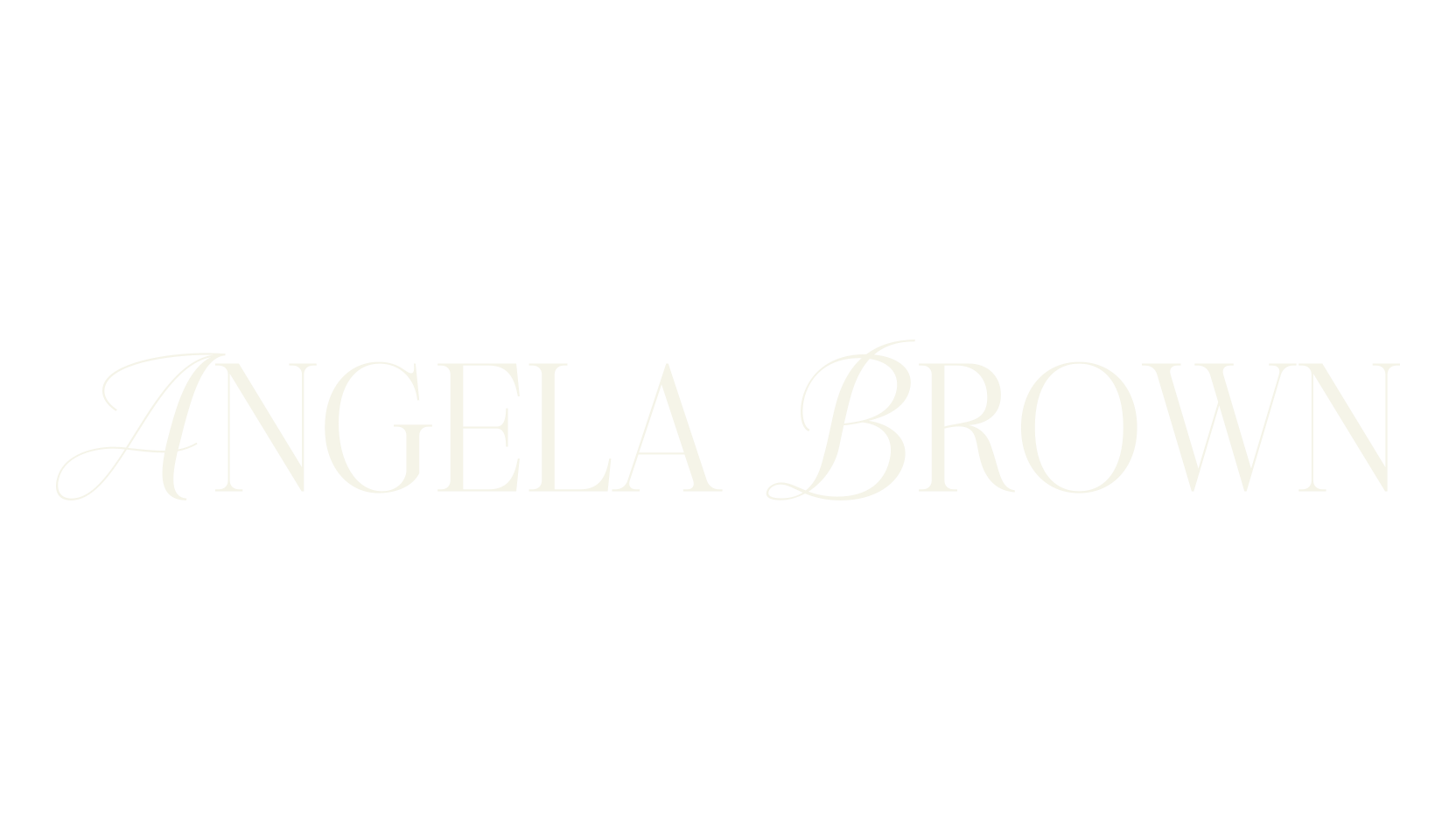 Angela Brown, elegant font preview