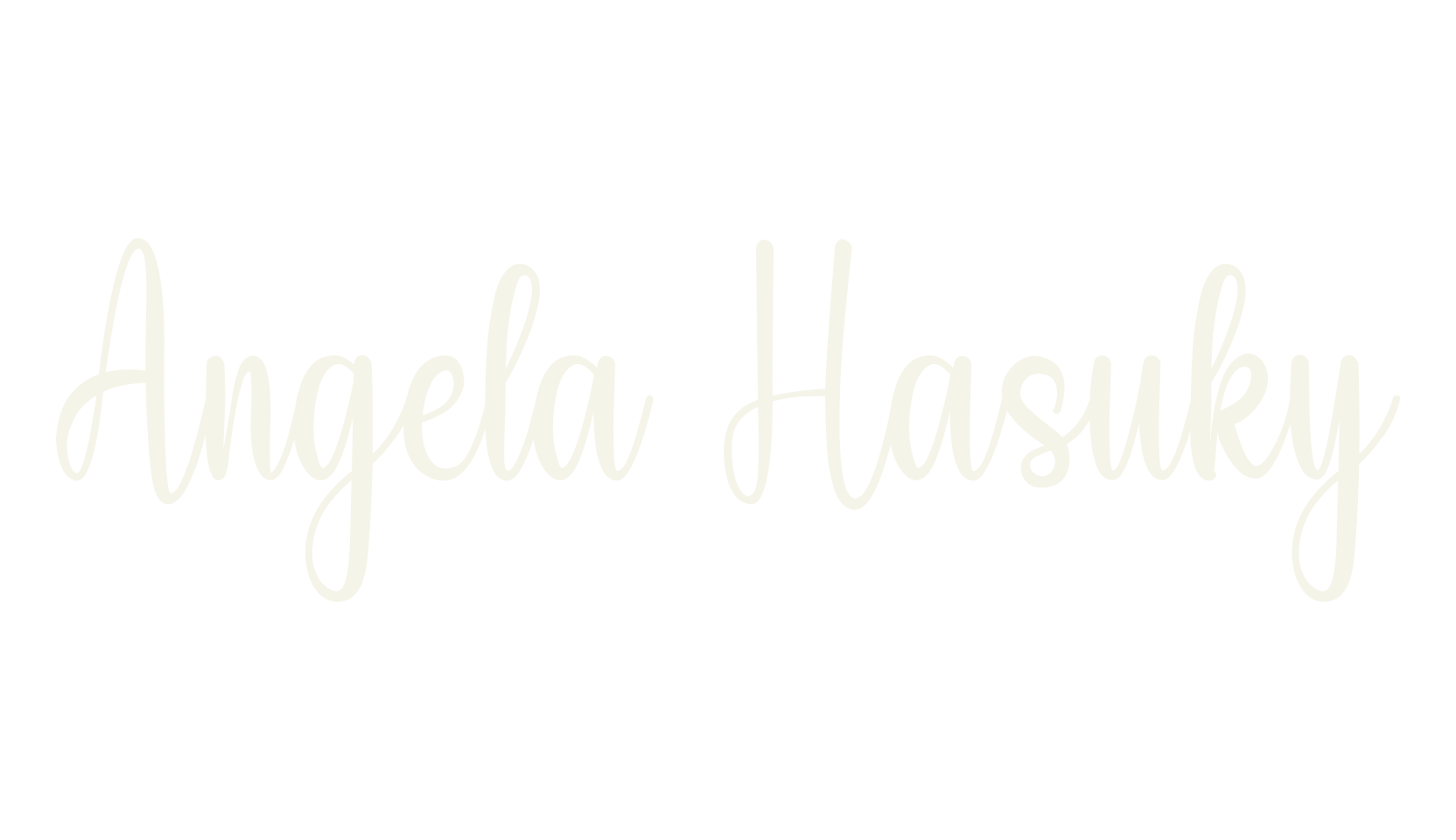 Angela Hasuky, whimsical font preview
