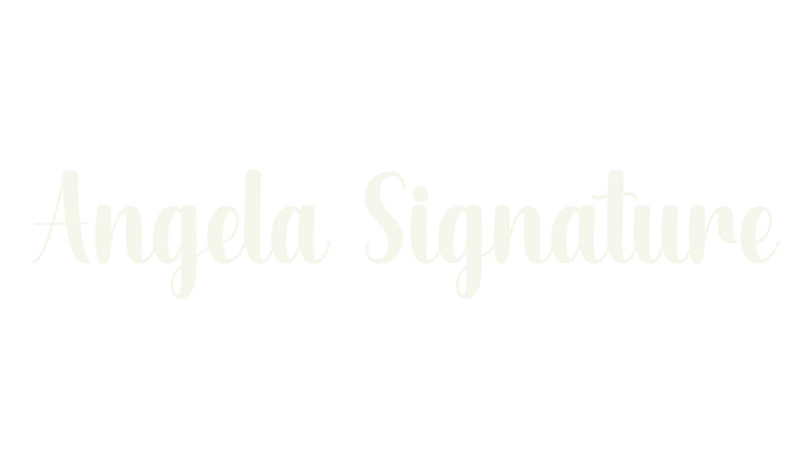 Angela Signature, script font preview