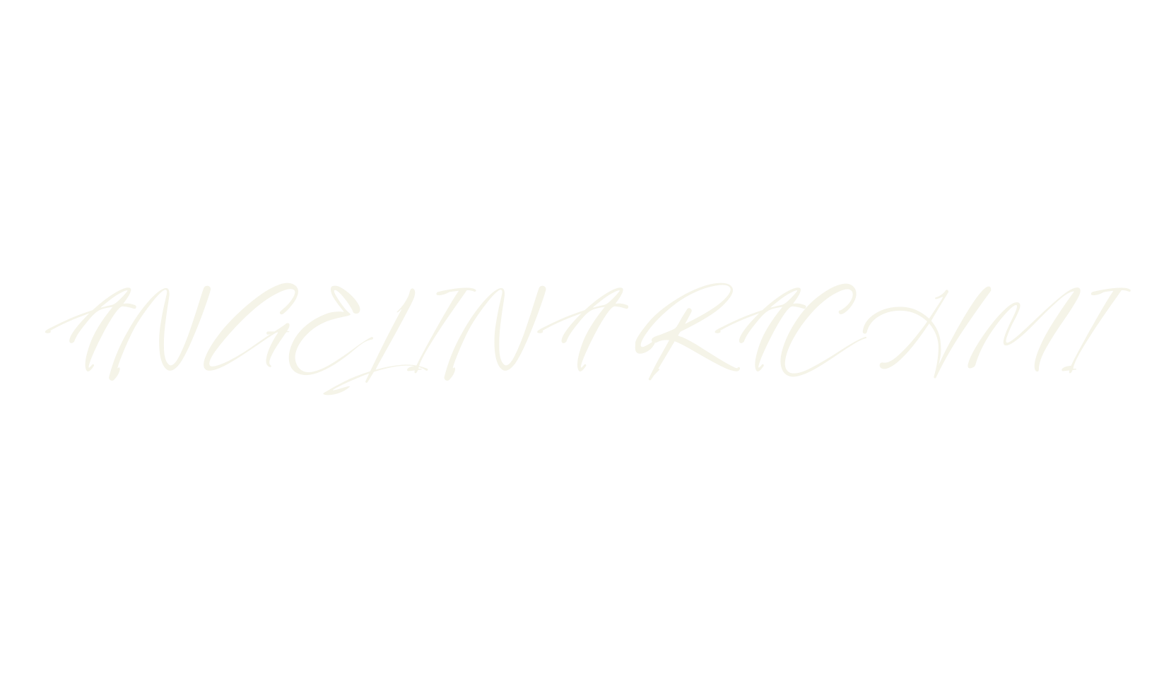 ANGELINA RACHMI, calligraphy font preview