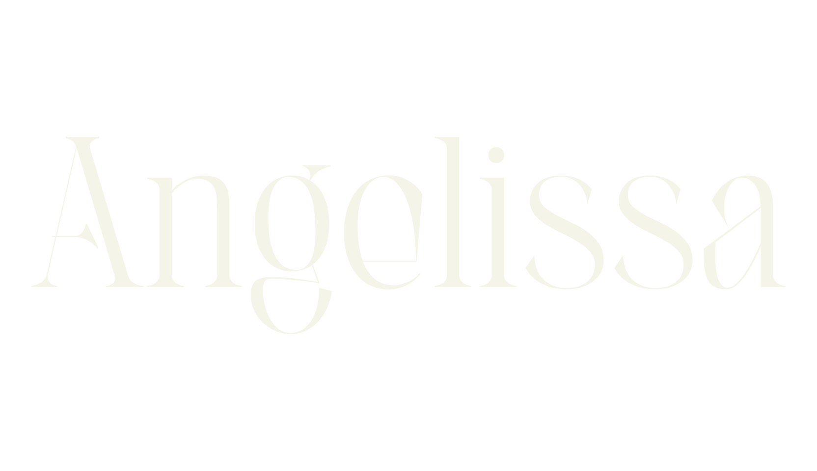 Angelissa, roman font preview