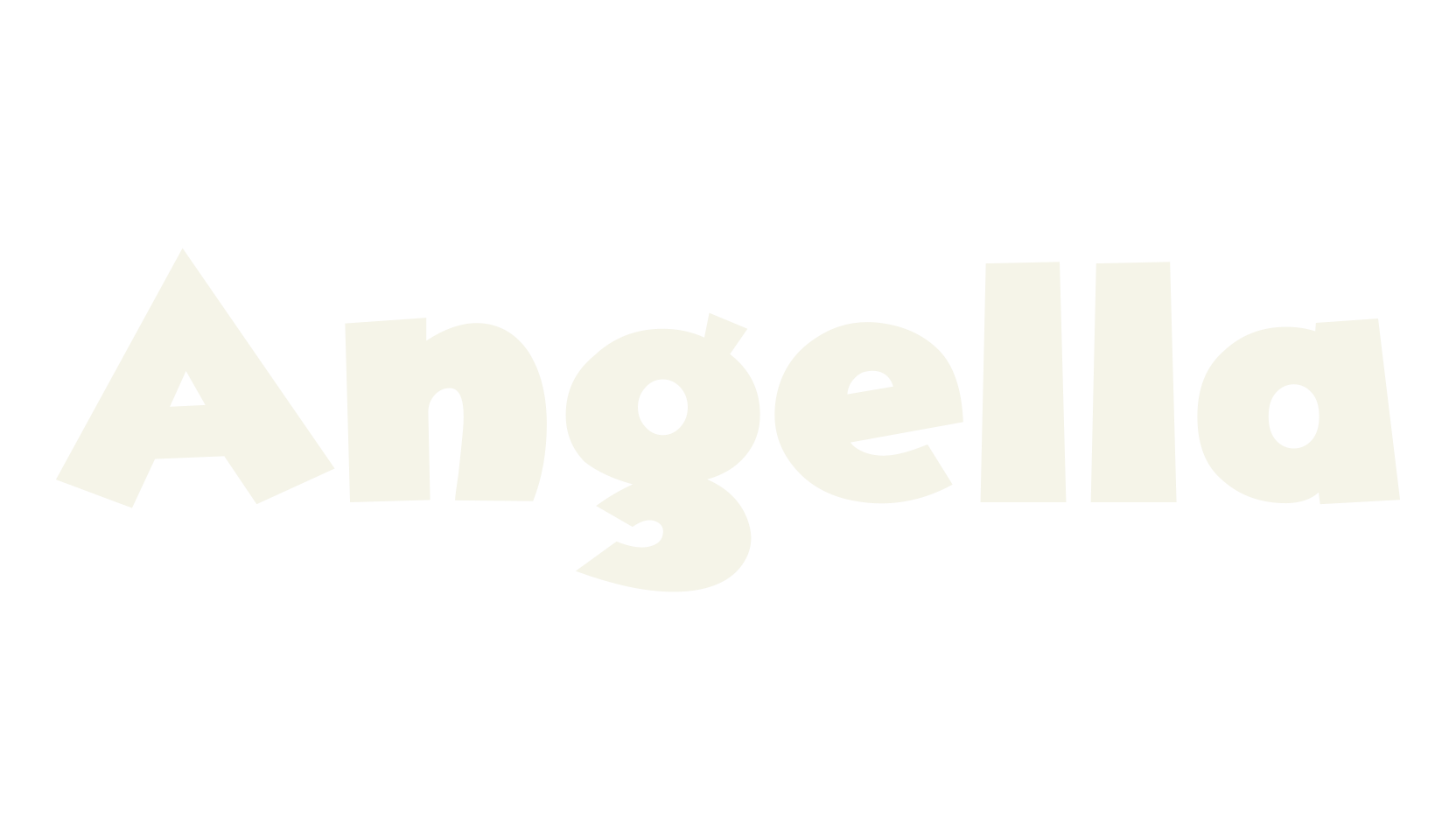 Angella, outline font preview