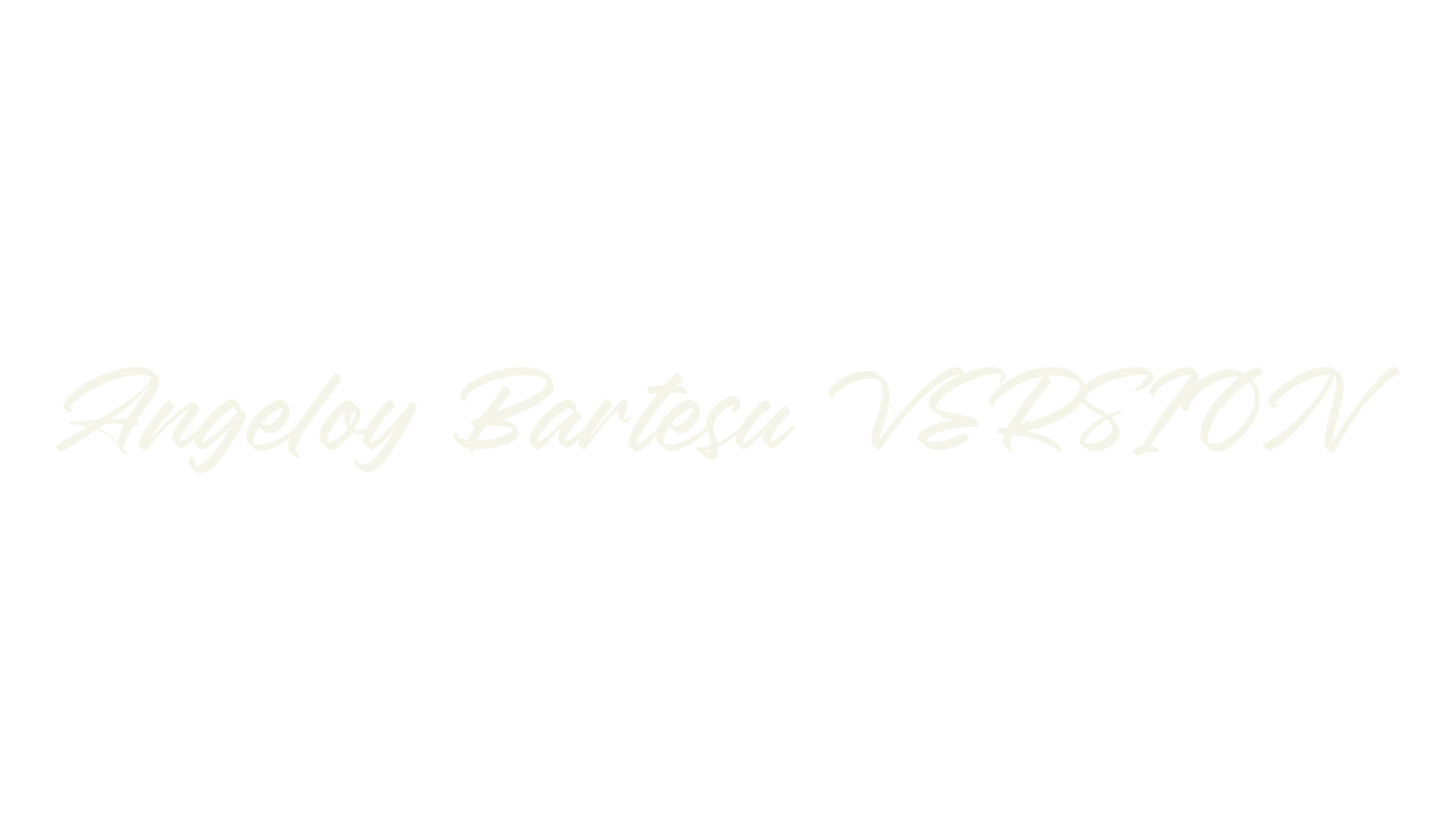 Angeloy Bartesu VERSION, script font preview