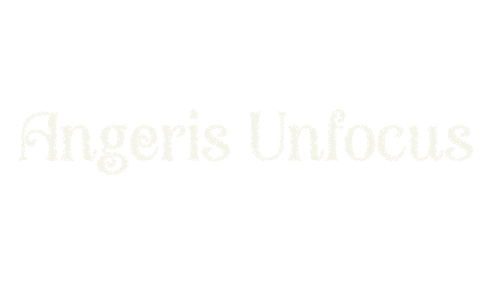 Angeris Unfocus, poster font preview