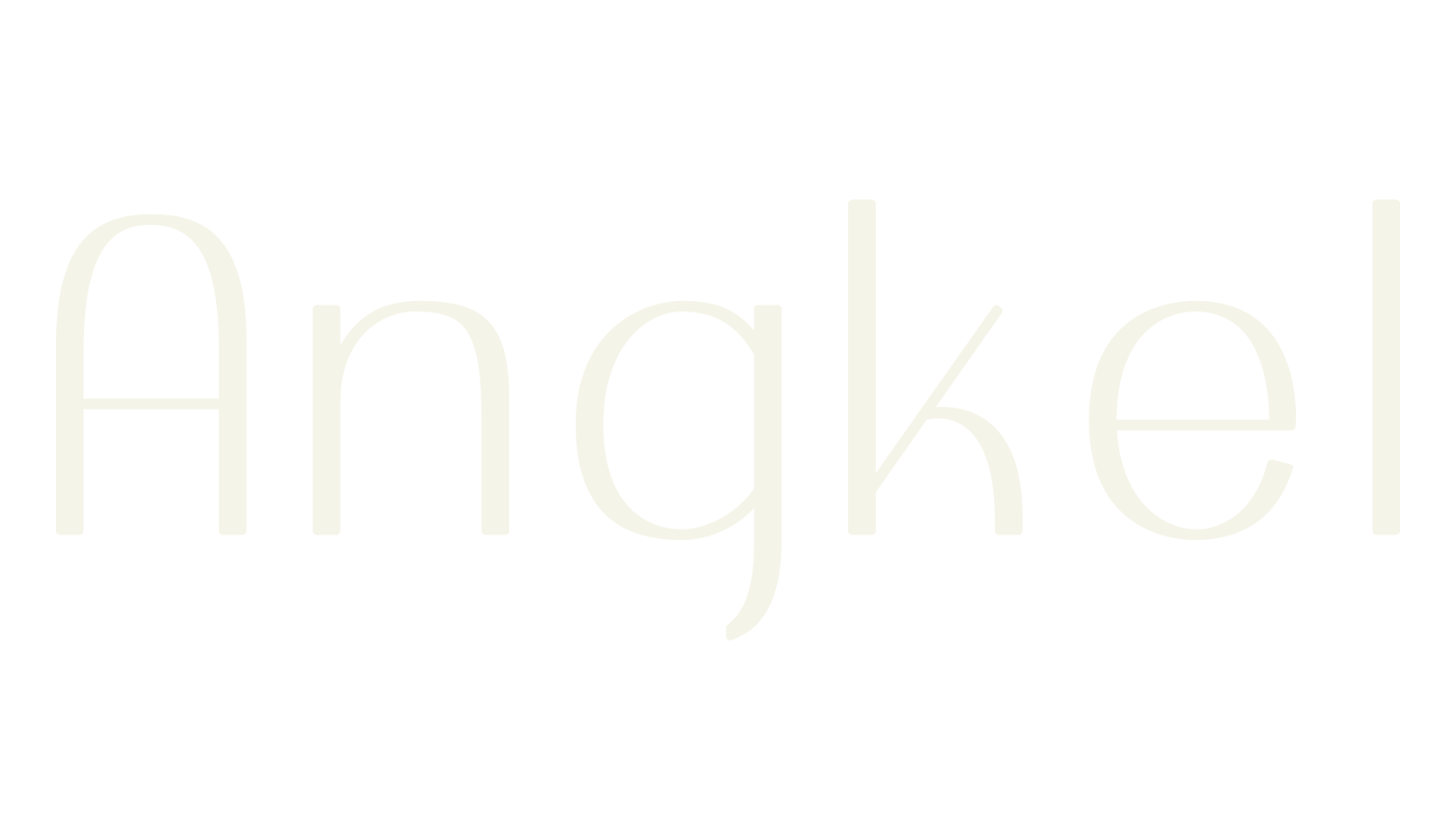 Angkel, sans serif font preview