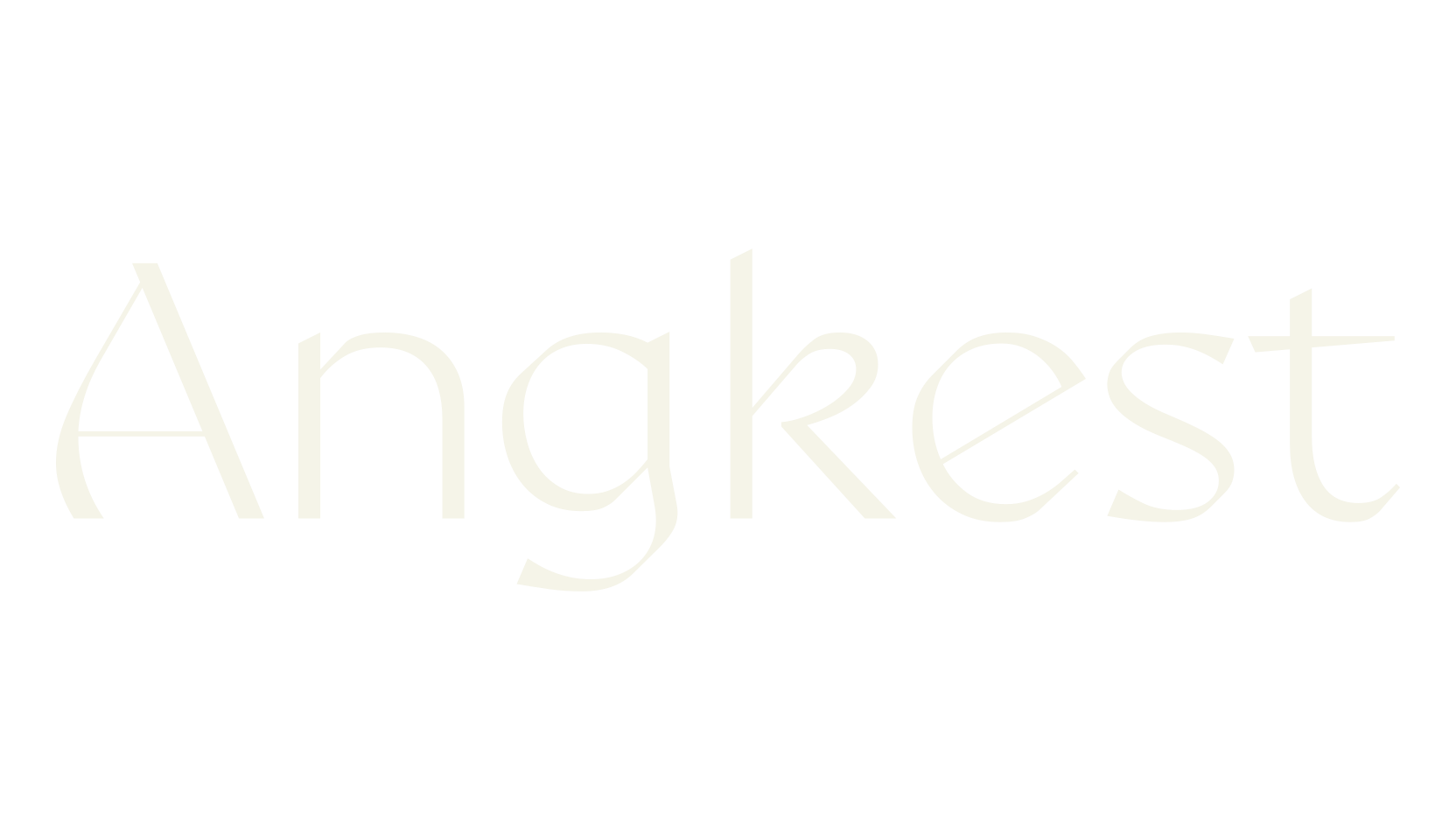 Angkest, clean font preview