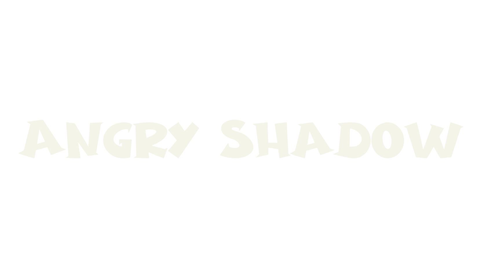 Angry Shadow, music font preview