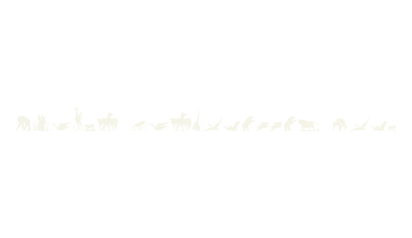 Animal Silhouettes Four, display market font preview