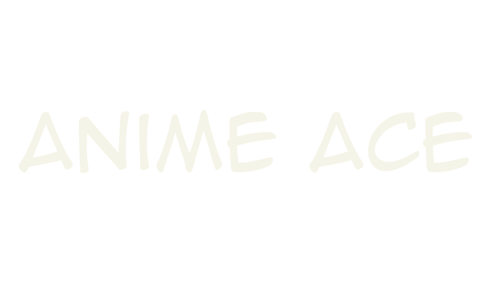 Anime Ace, handwritten font preview