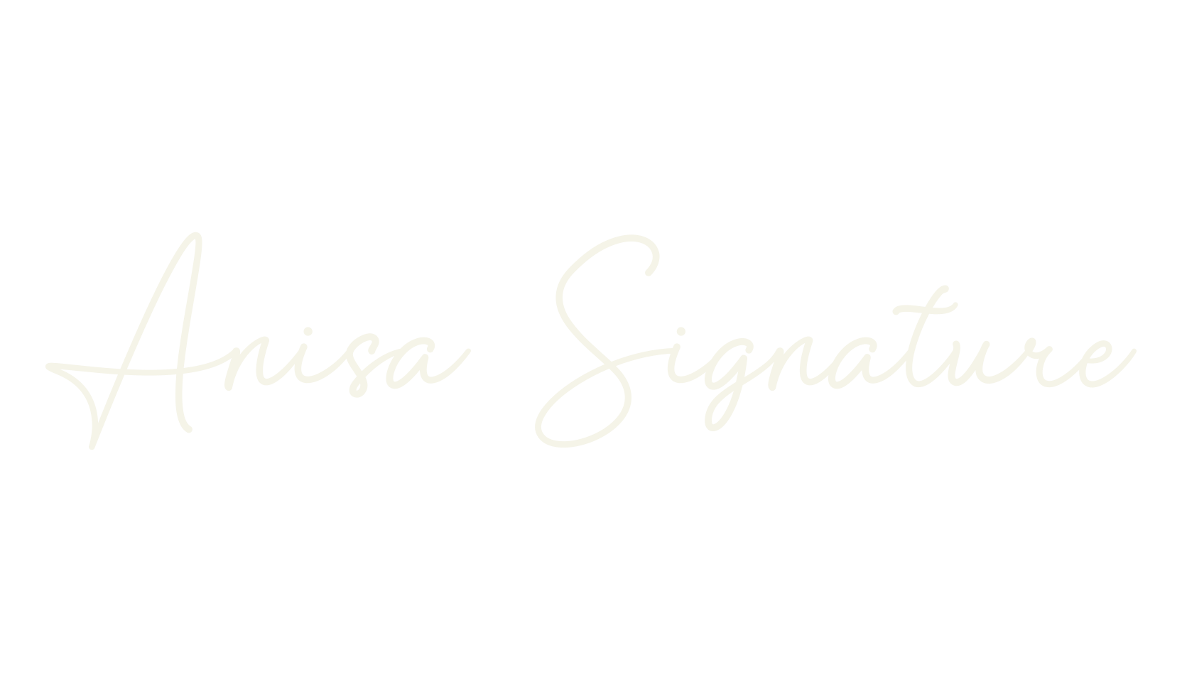 Anisa Signature, cursive font preview