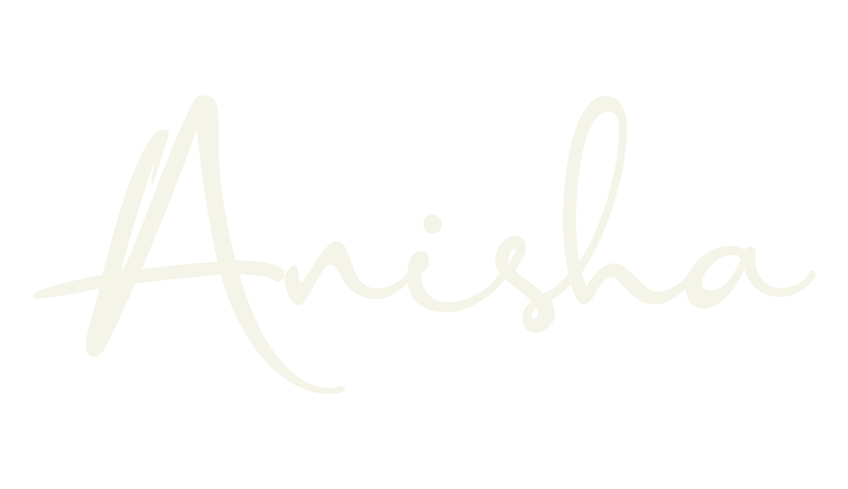 Anisha, cursive font preview
