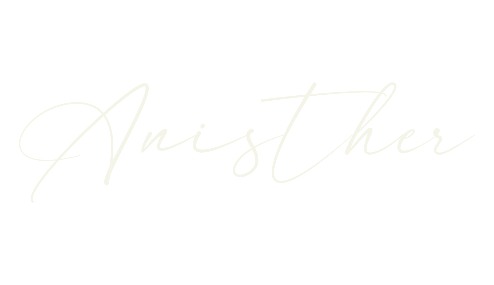 Anisther, signature font preview