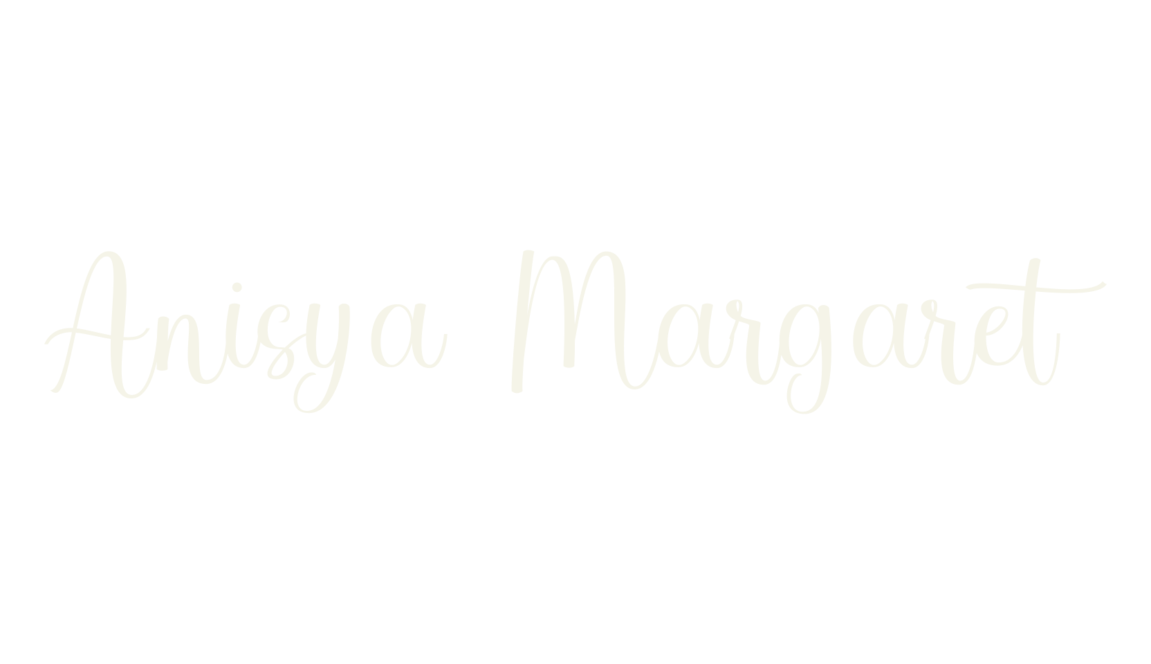 Anisya Margaret, lettering font preview