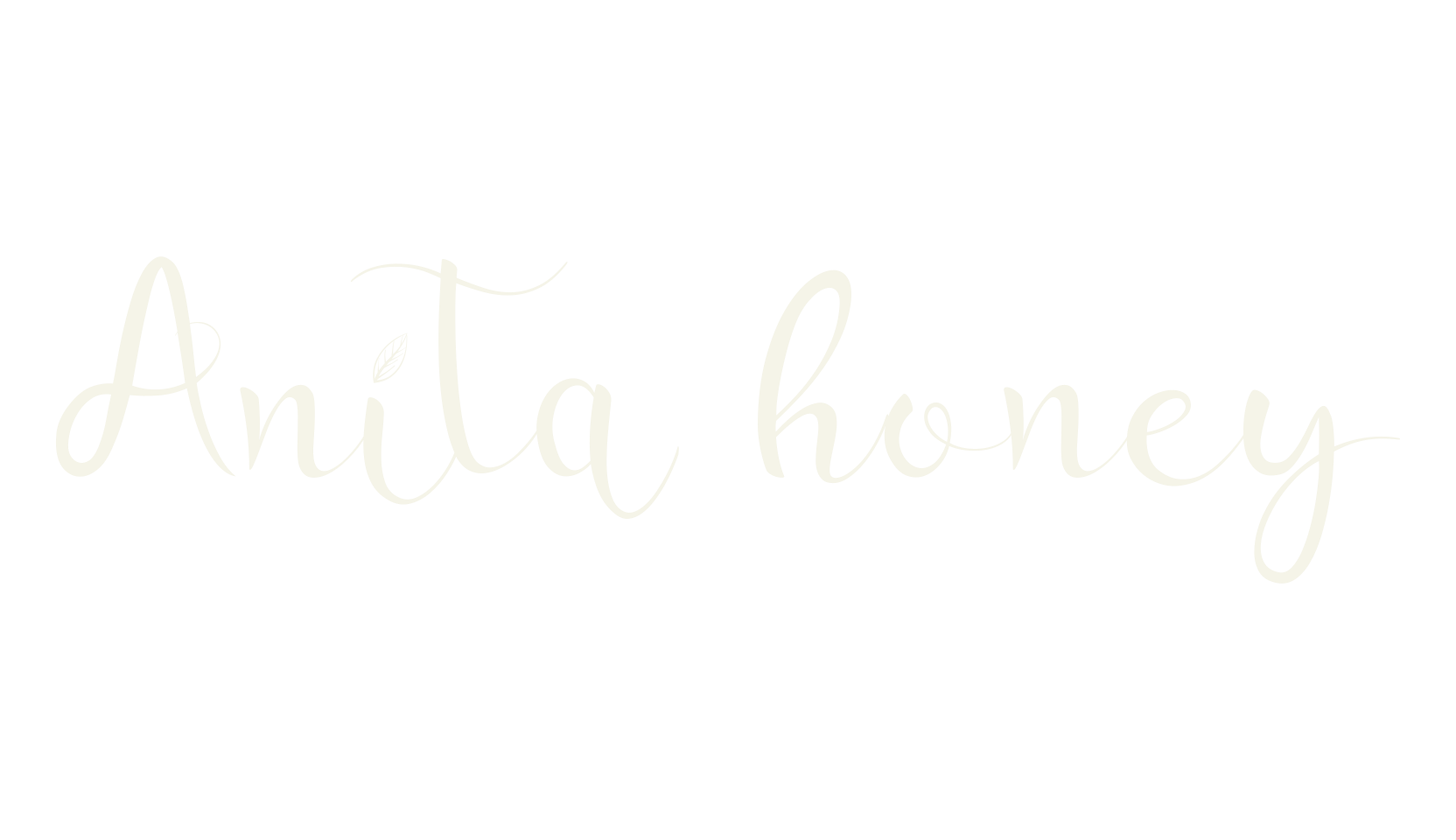 Anita honey, cursive font preview