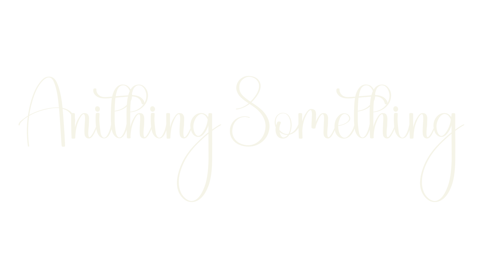 Anithing Something, script font preview