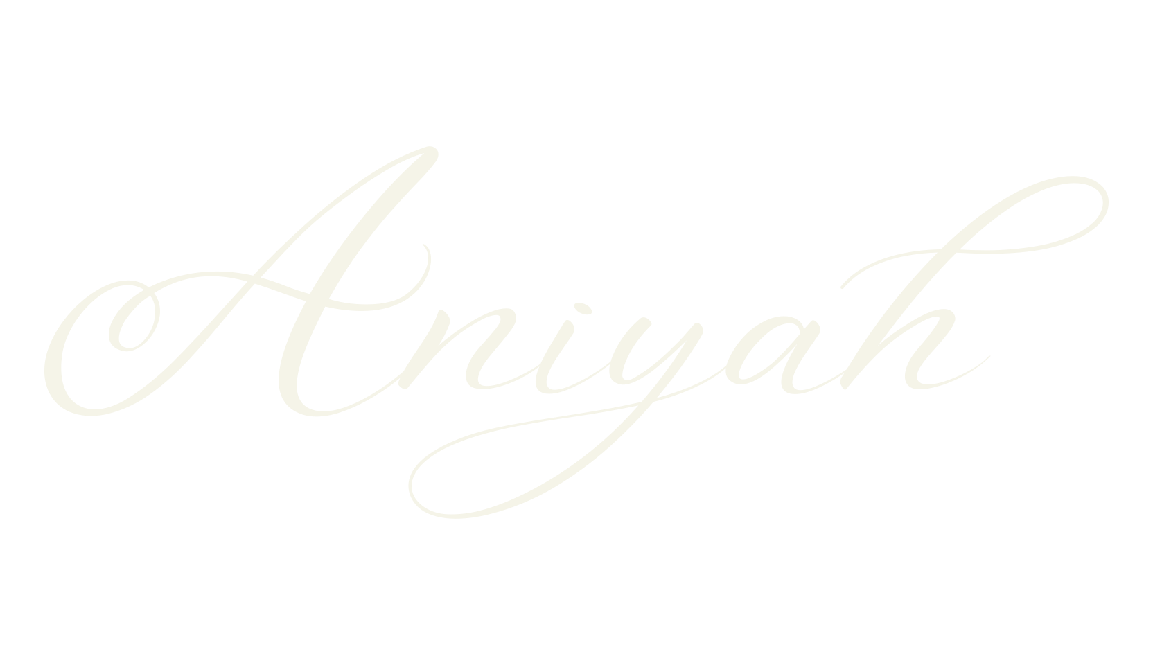Aniyah, fashion sign font preview