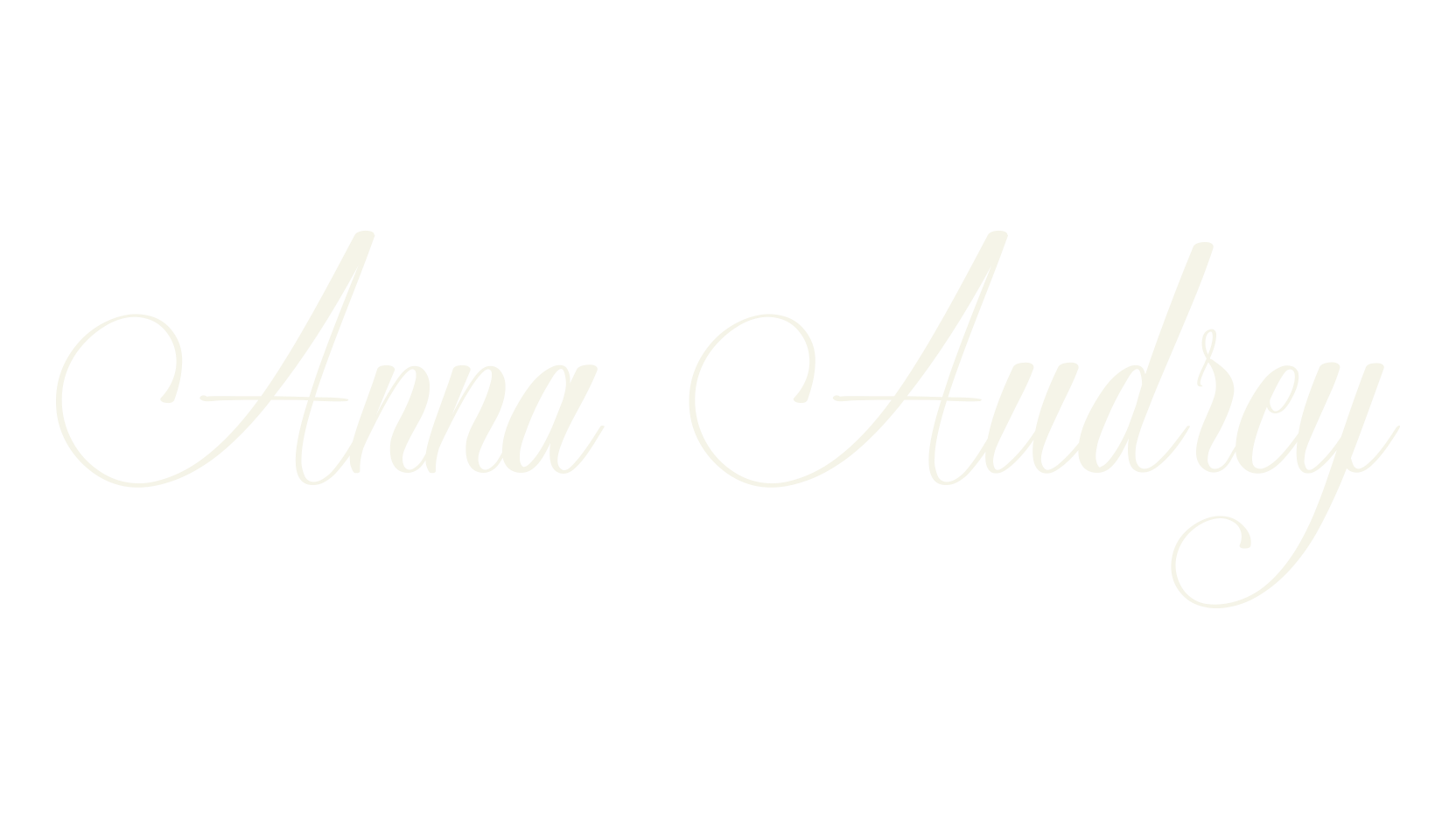 Anna Audrey, calligraphy font preview