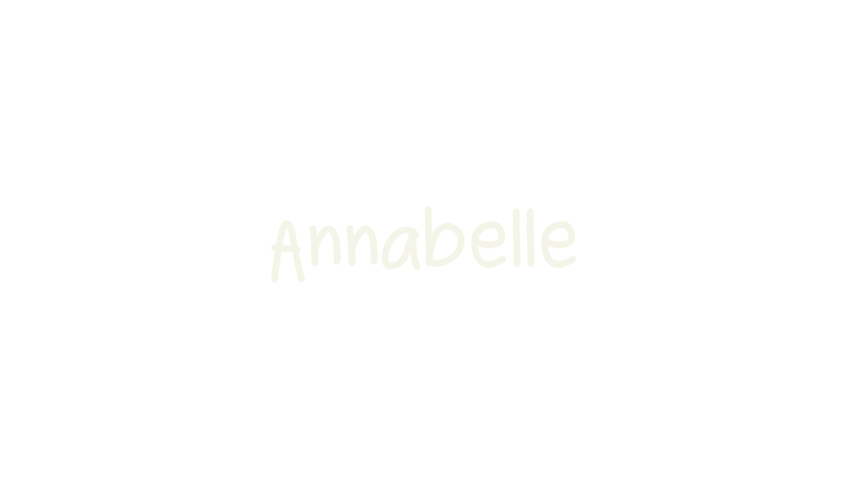 Annabelle, cute font preview
