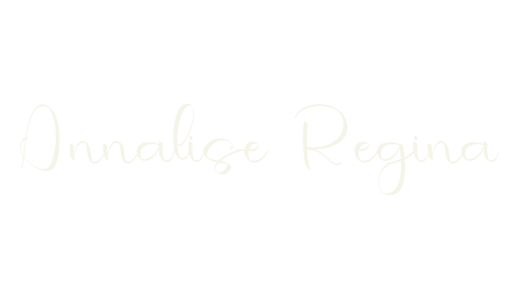 Annalise Regina, calligraphy font preview