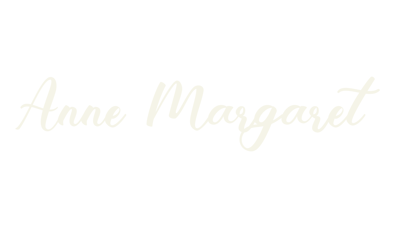 Anne Margaret, cursive font preview