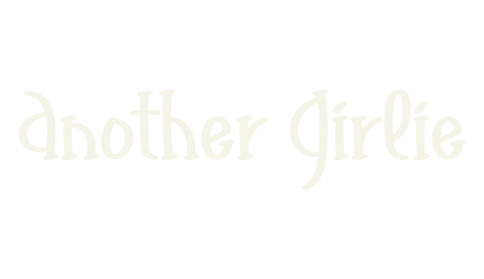 Another Girlie, handwriting font preview