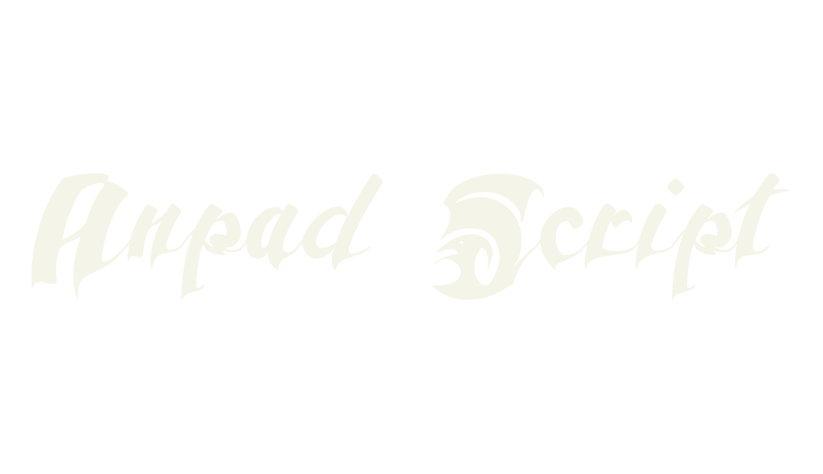 Anpad Script, tattoo font preview