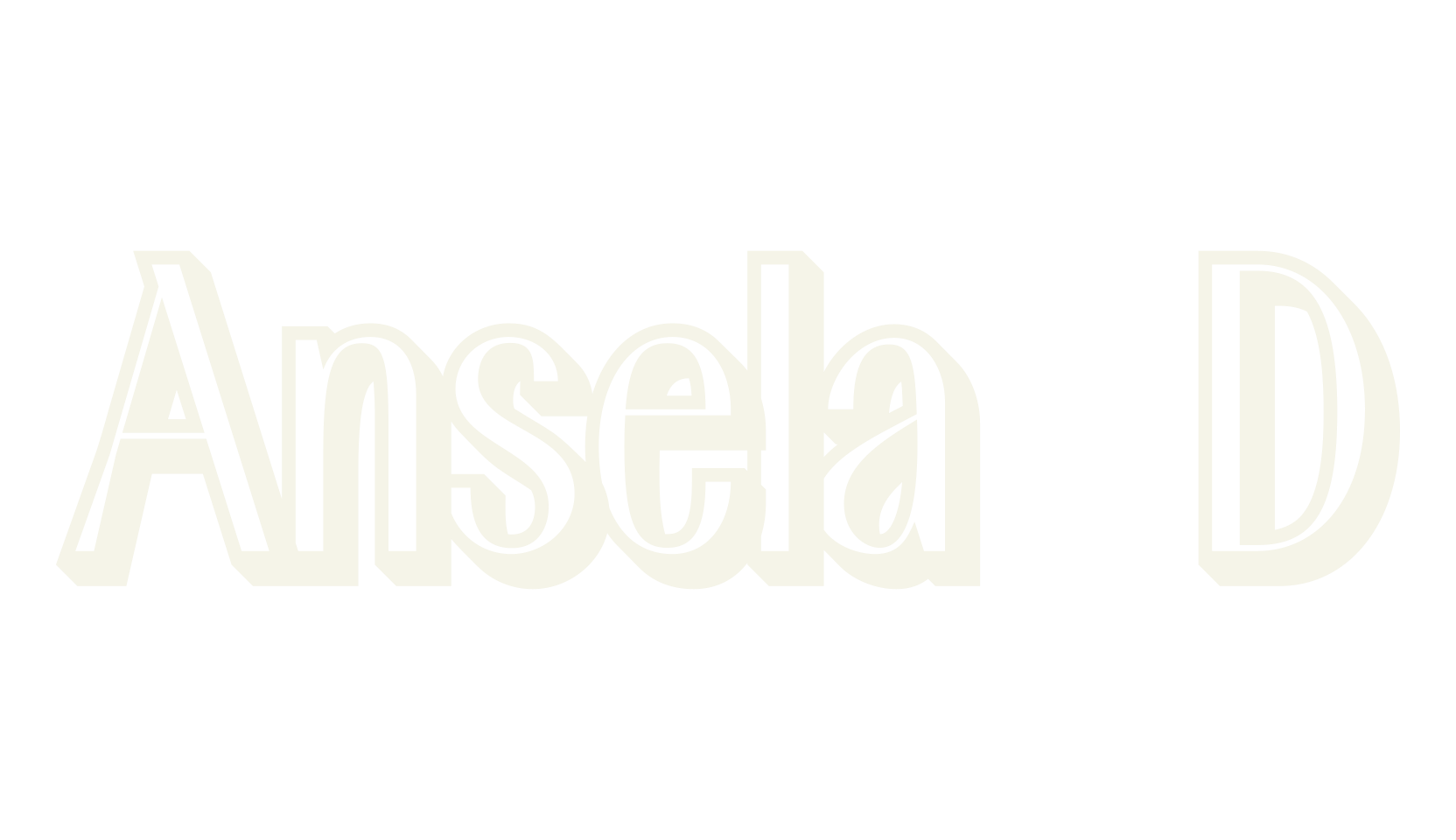 Ansela 3D, 3d font preview