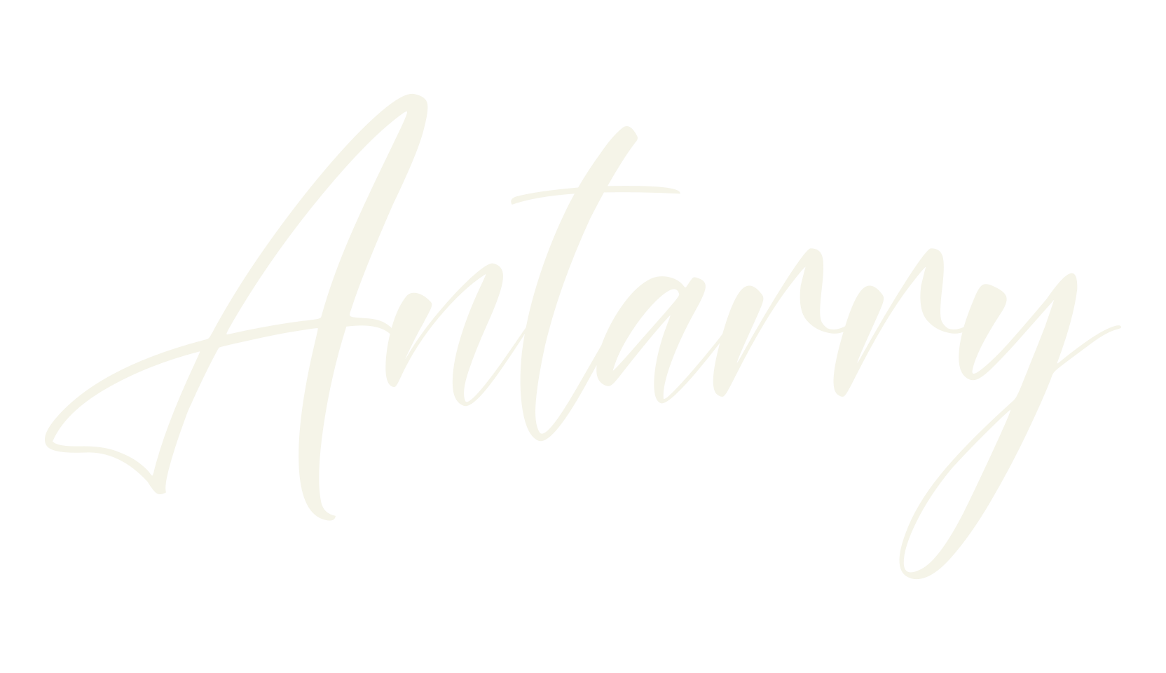 Antarry, cursive font preview