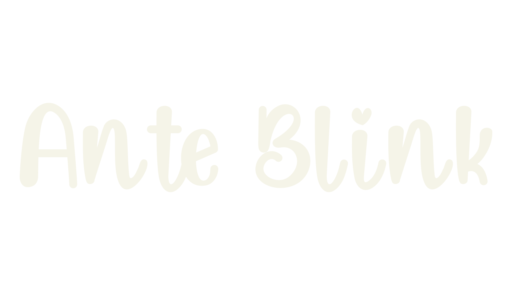 Ante Blink, love font preview