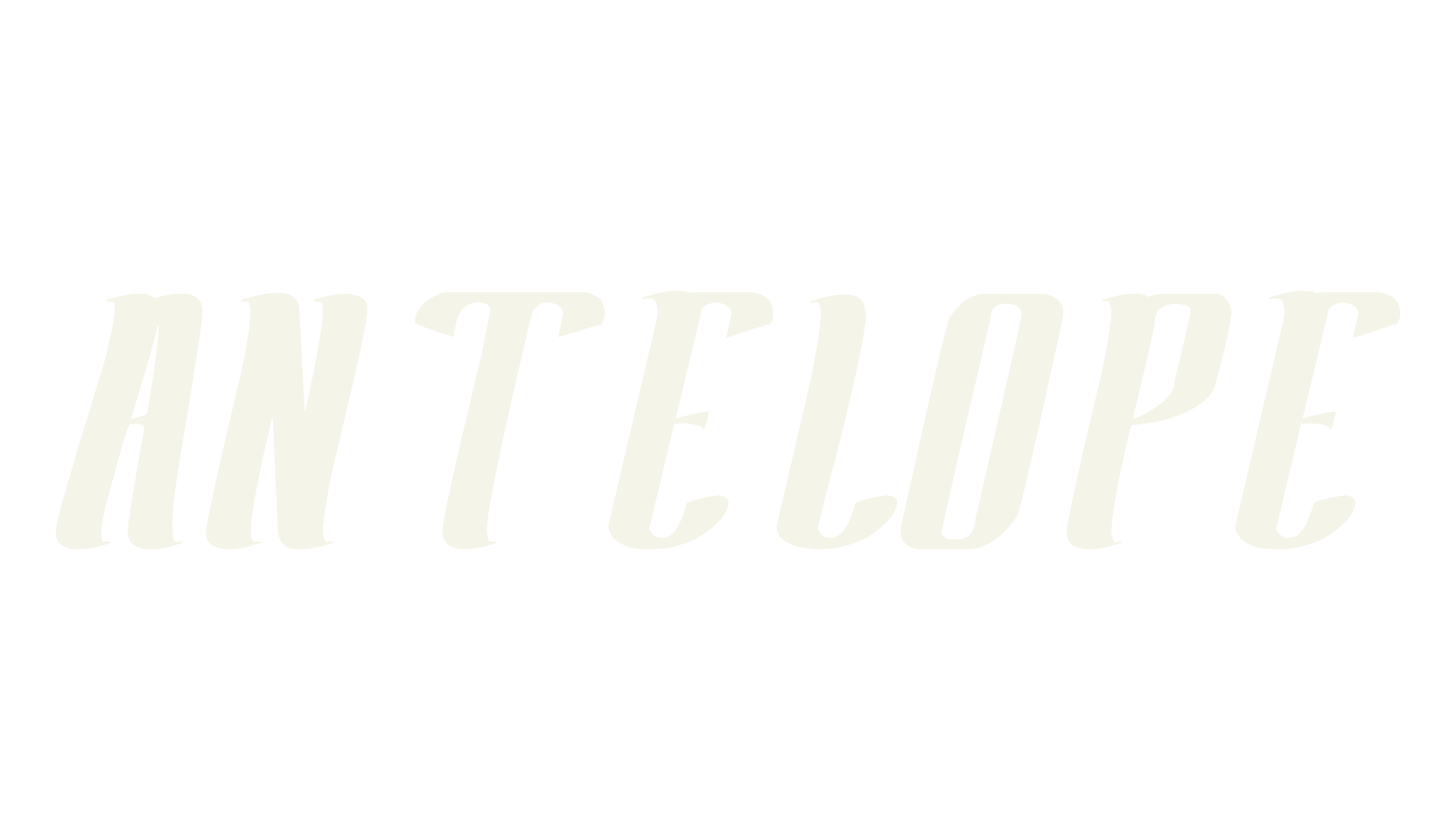 ANTELOPE, fashion script font preview