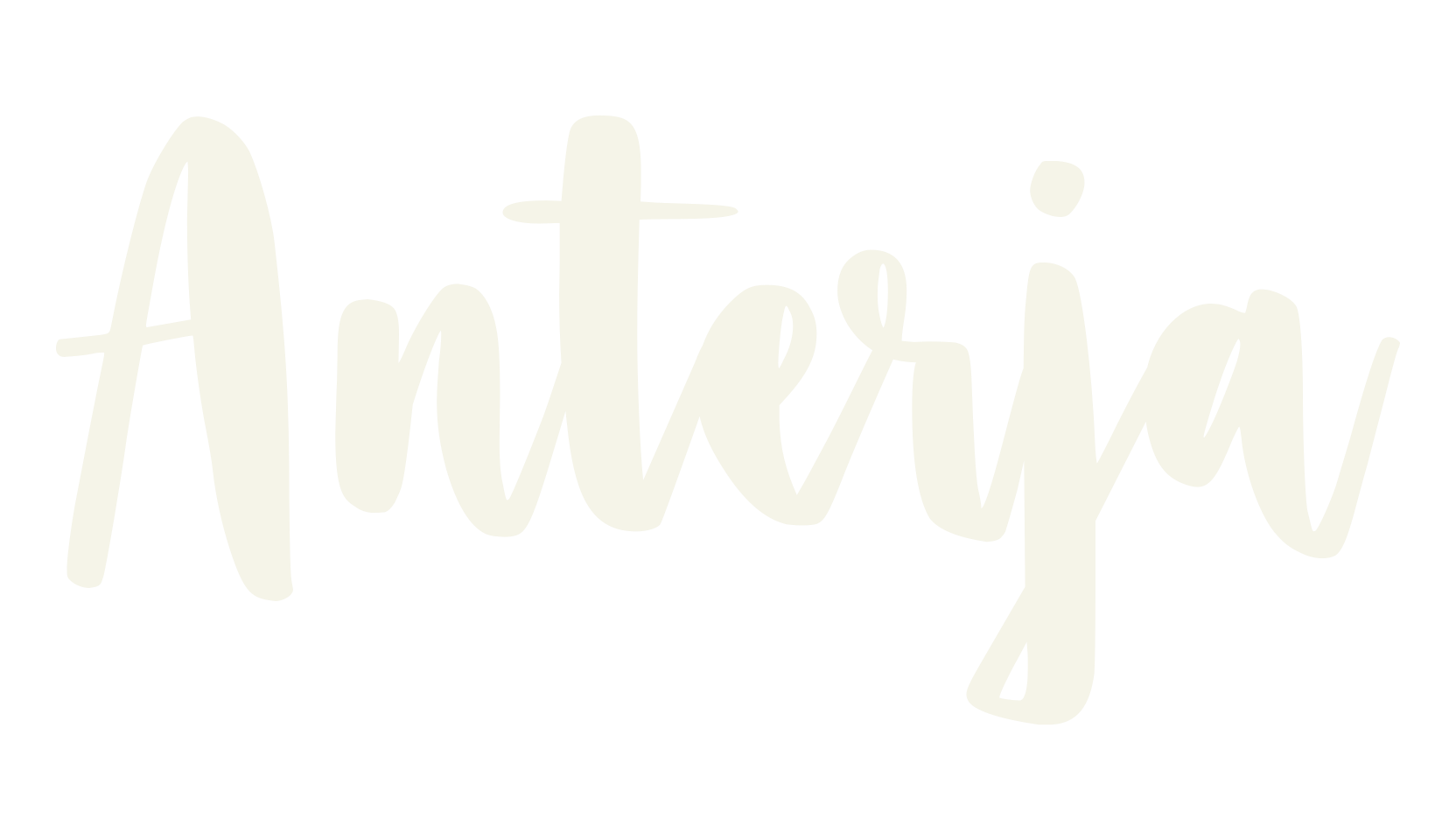 Anterja, calligraphy font preview