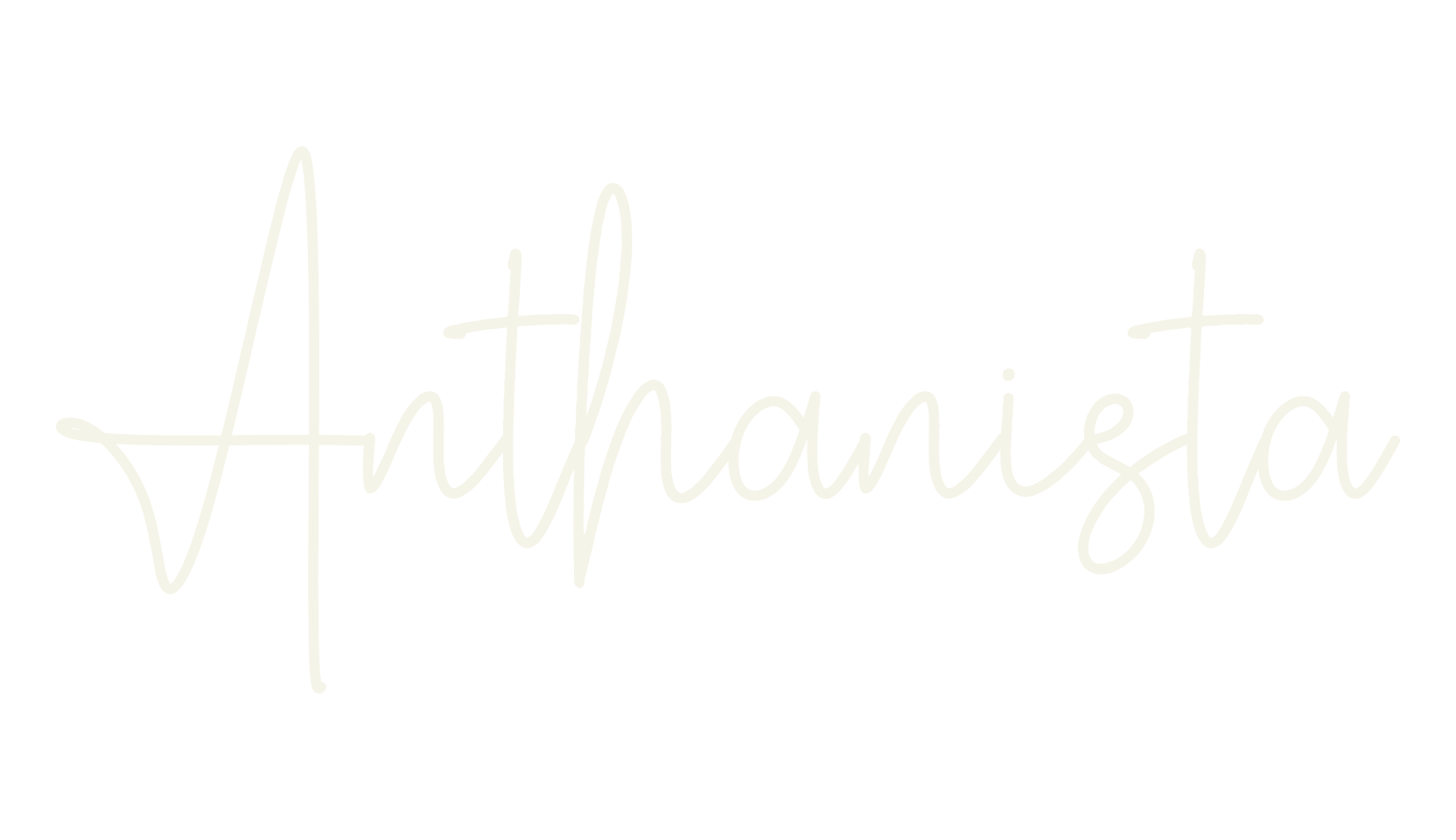 Anthanista, cursive font preview