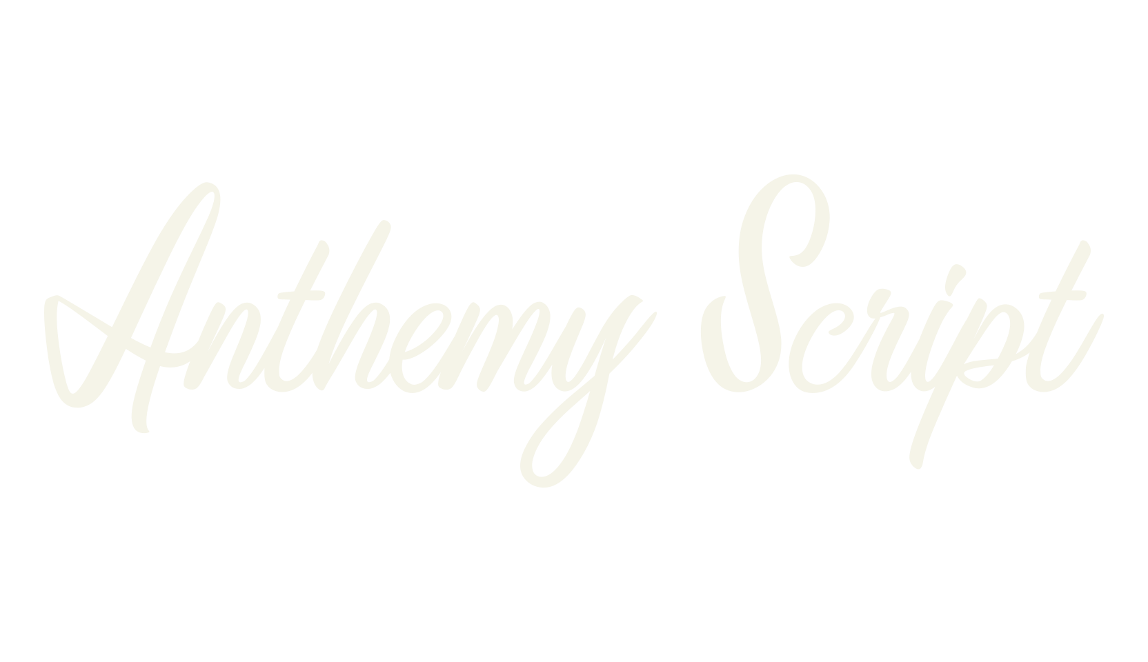 Anthemy Script, script font preview