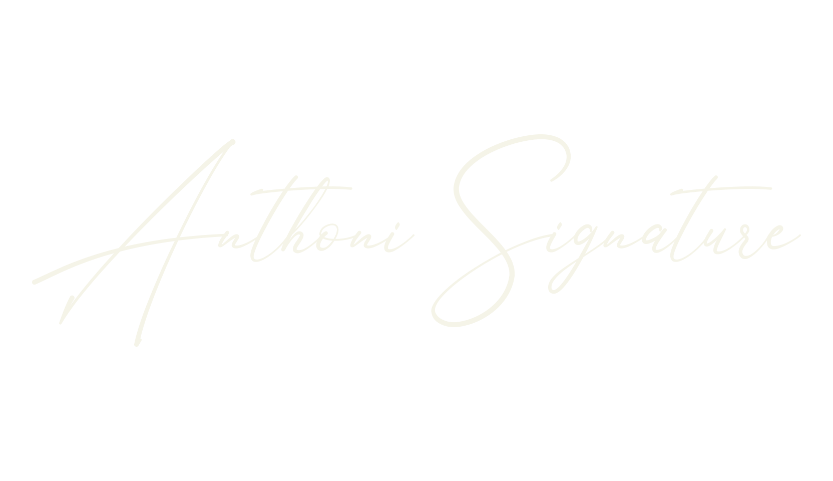 Anthoni Signature, signature font preview