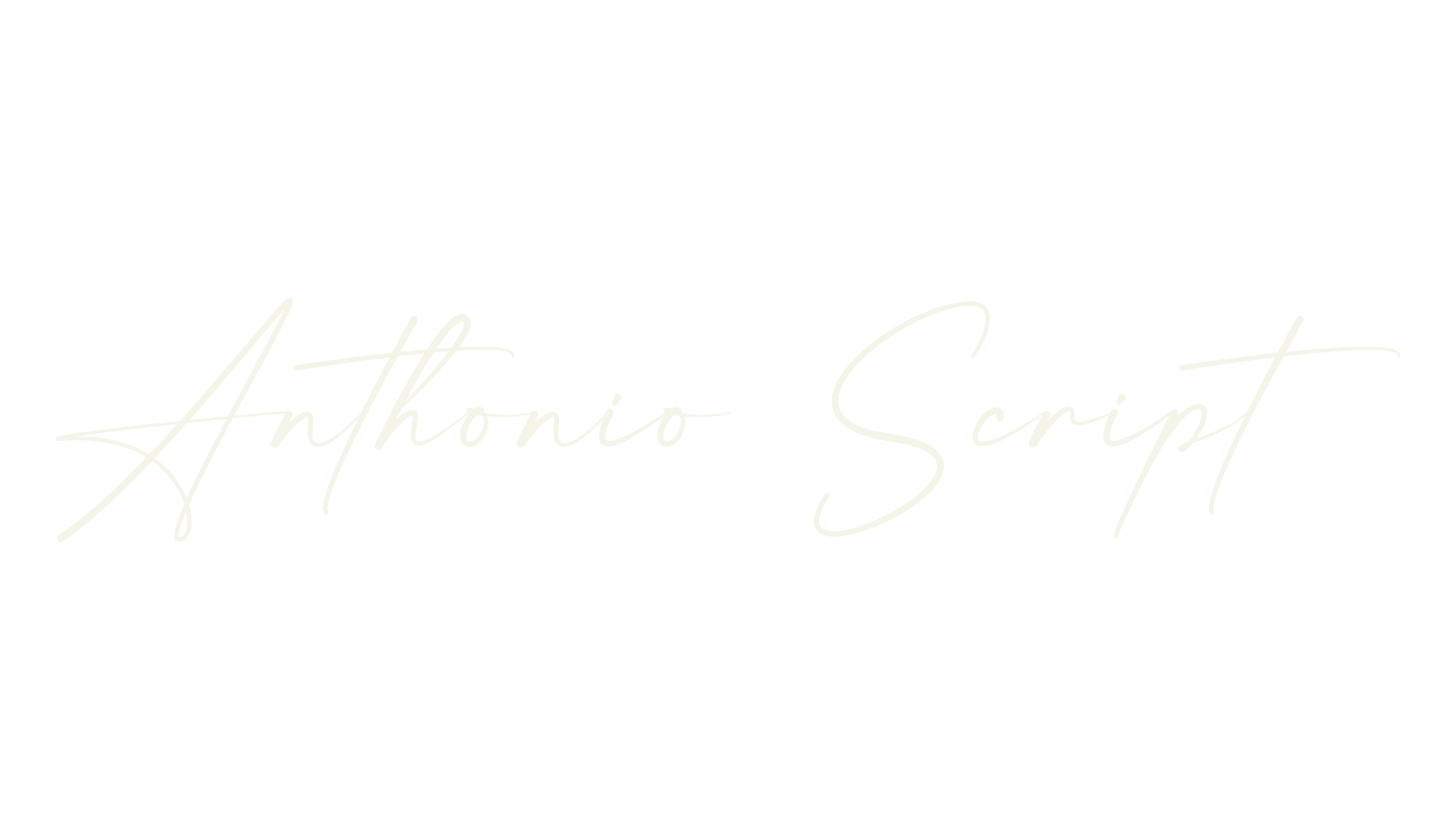 Anthonio Script, script font preview