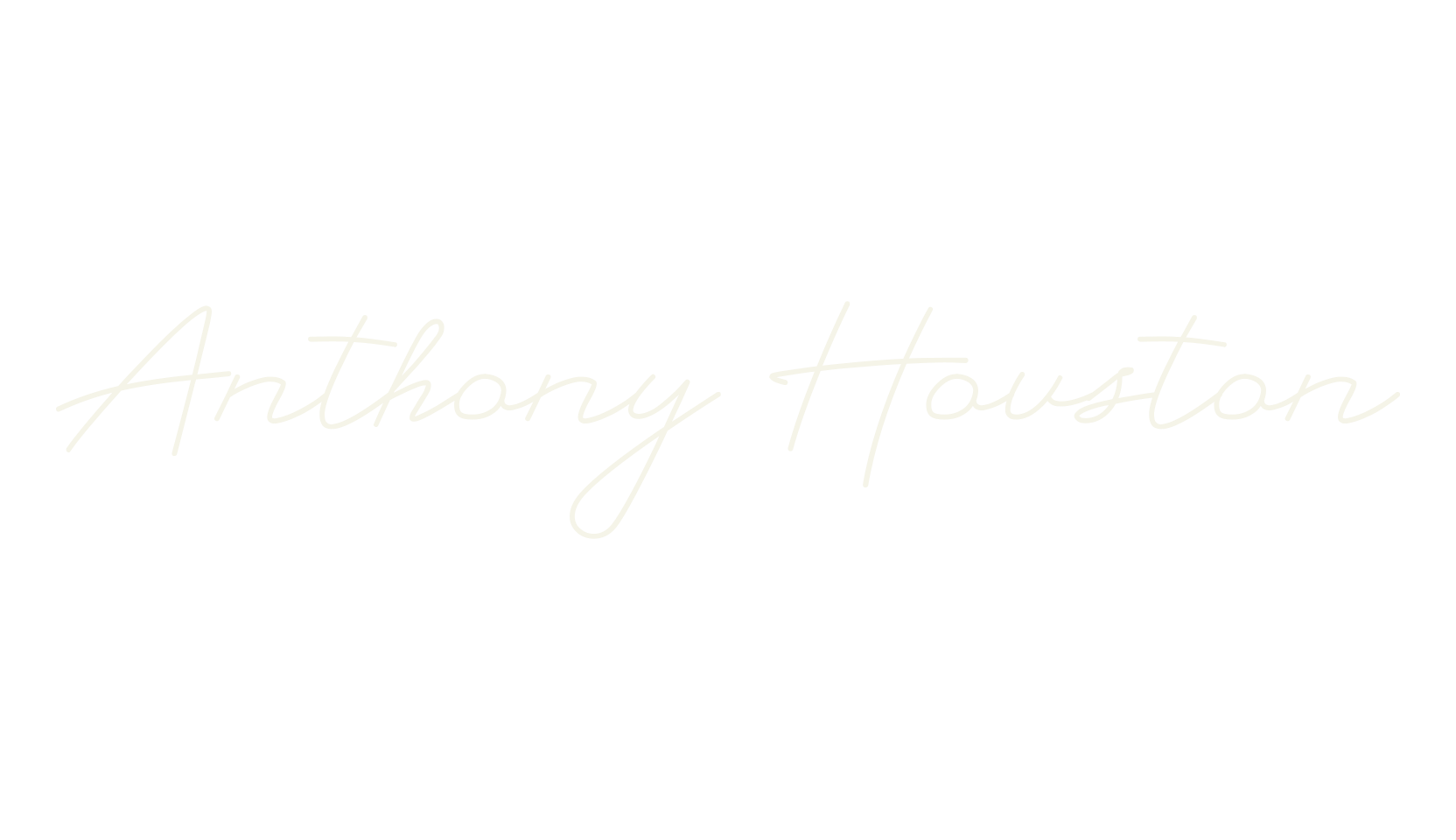 Anthony Houston, signature font preview
