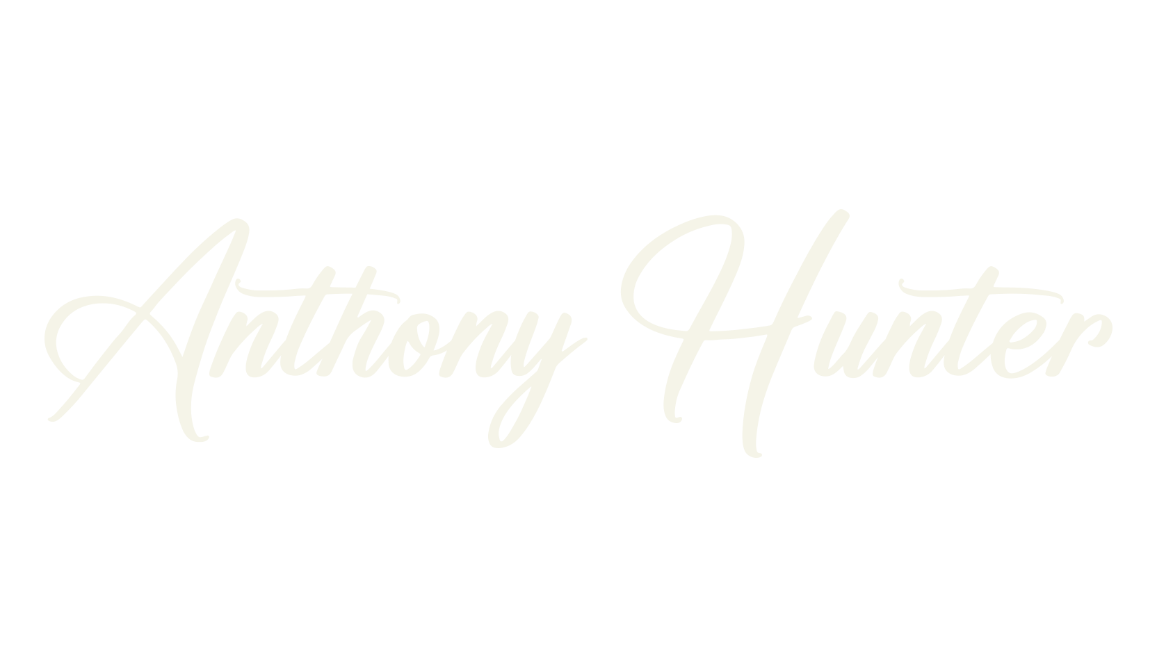 Anthony Hunter, calligraphy font preview