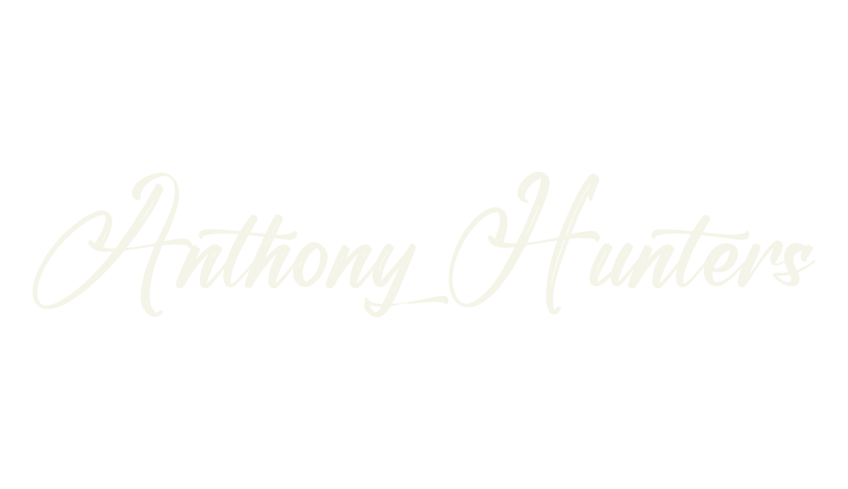 Anthony Hunters, script font preview